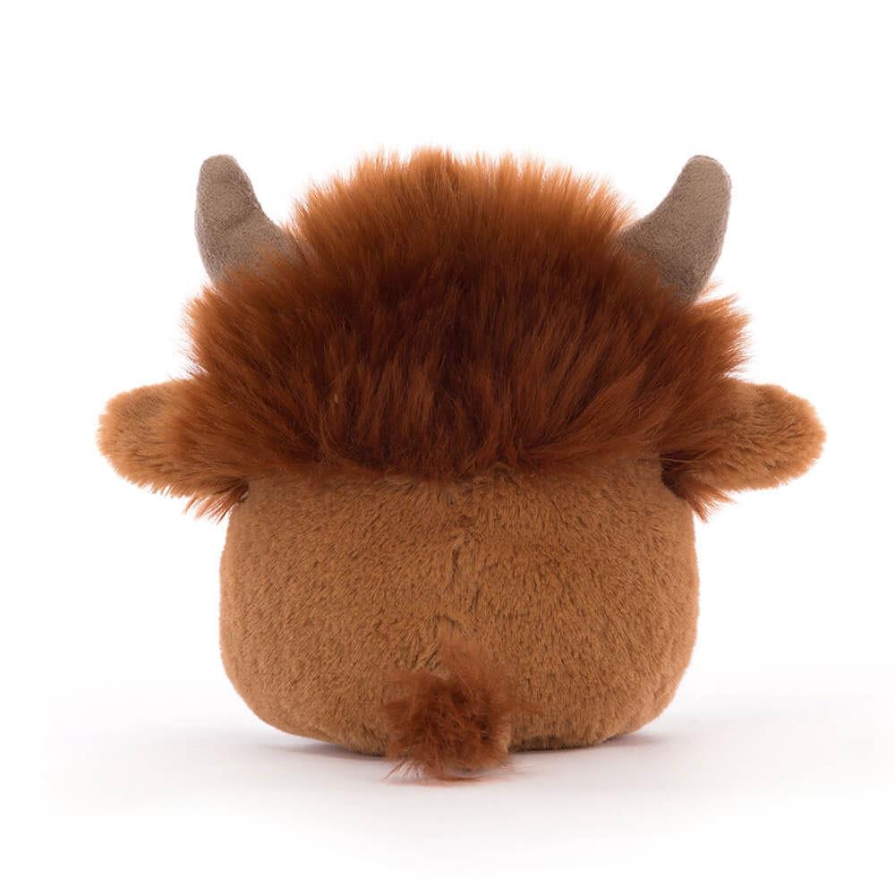 Farmyard Jellycat Amuseabean Highland Cow 12cm x 9cm x 6cm Marrones  Costa Rica |  71324-LKVY