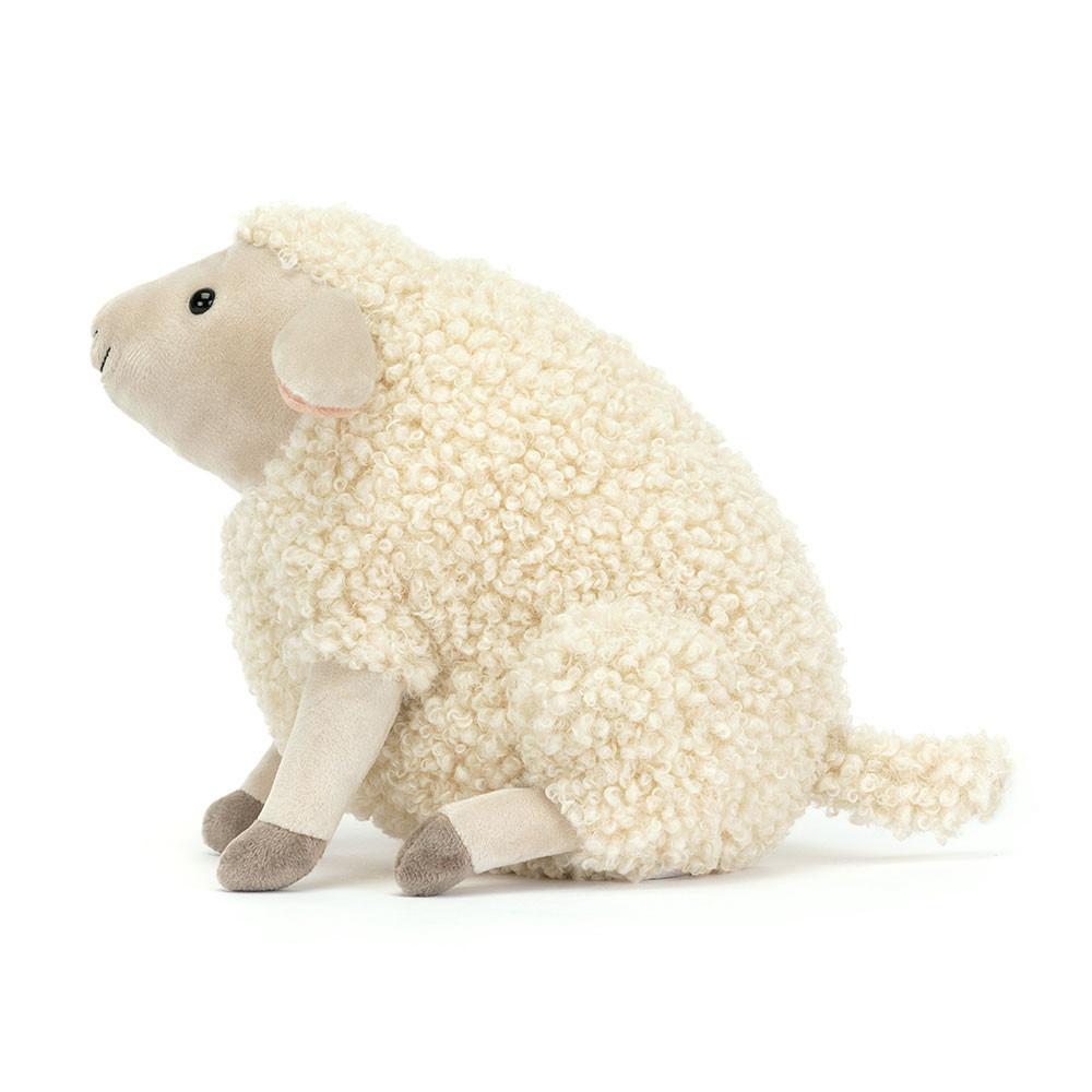 Farmyard Jellycat Burly Boo Sheep 20cm x 11cm x 14cm Blancas  Costa Rica |  76495-MZTE