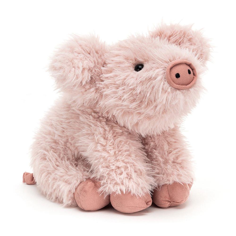 Farmyard Jellycat Curvie Pig 25cm x 16cm x 10cm Rosas  Costa Rica |  68342-HJFP