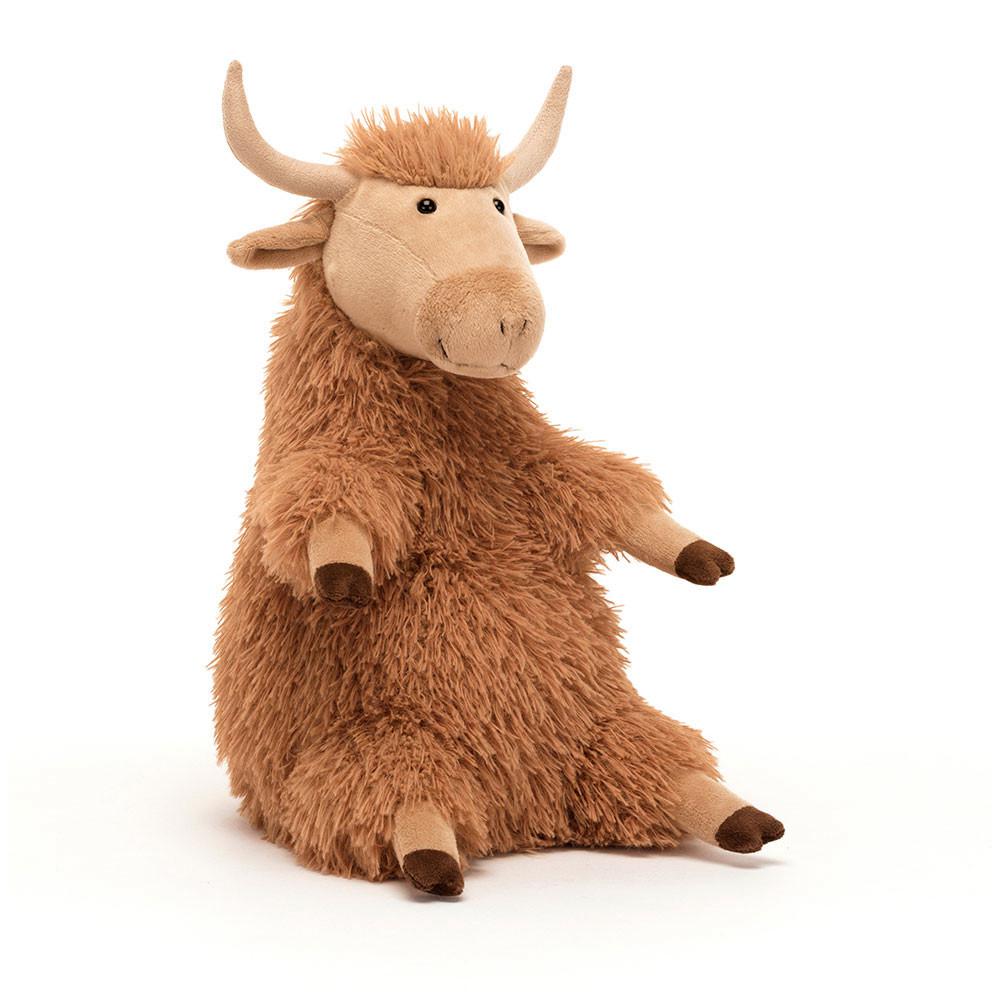 Farmyard Jellycat Herbie Highland Cow 11in x 5.5in x 4.7in Marrones  Costa Rica |  54972-LSVM