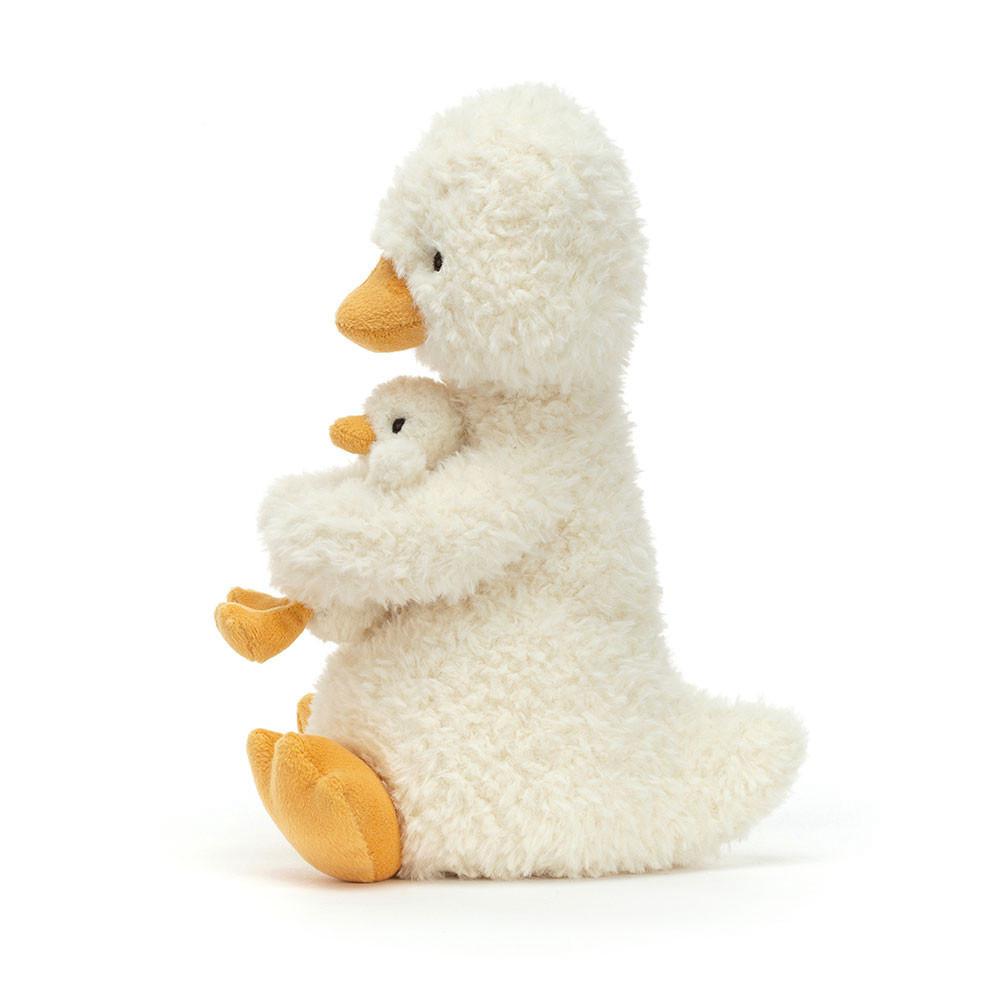 Farmyard Jellycat Huddles Duck 10.2in x 5.5in x 3.9in Amarillo  Costa Rica |  09267-DQPX
