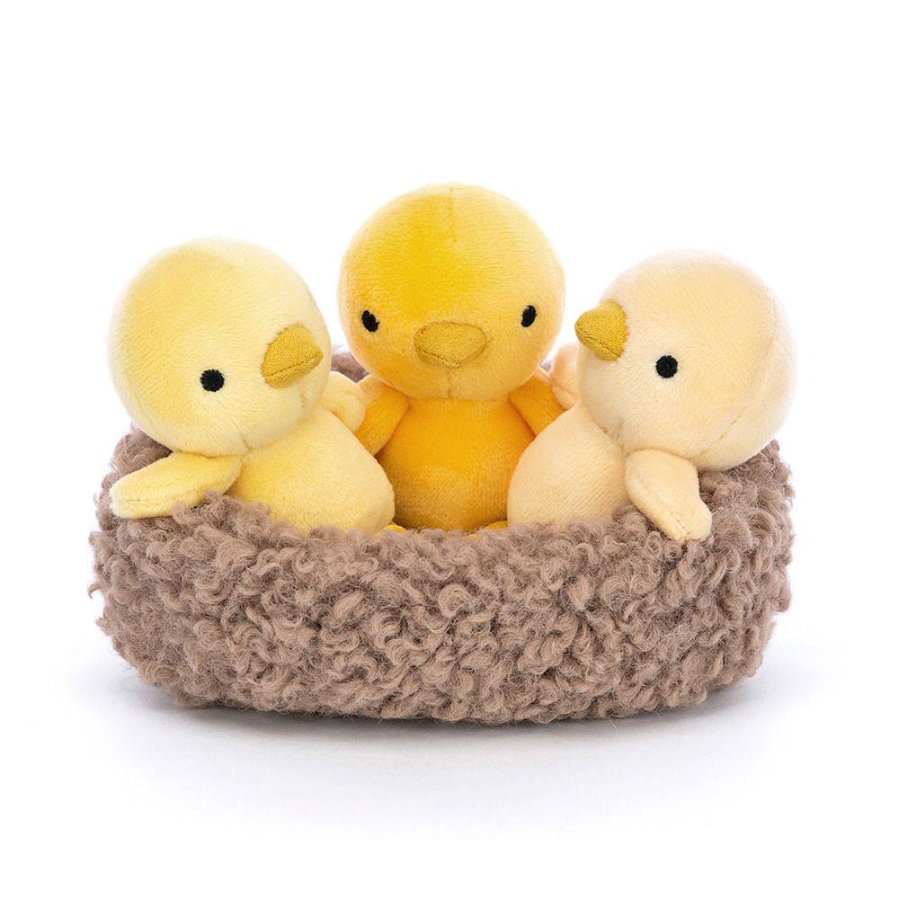 Farmyard Jellycat Nesting Chickies 11cm x 13cm x 13cm Amarillo  Costa Rica |  97034-RFIQ