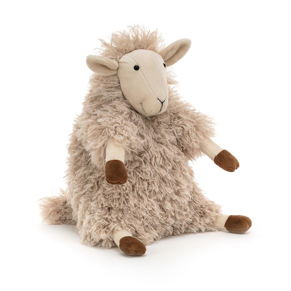 Farmyard Jellycat Sherri Sheep 11.8in x 5.5in x 5.1in Beige  Costa Rica |  76852-SFPV