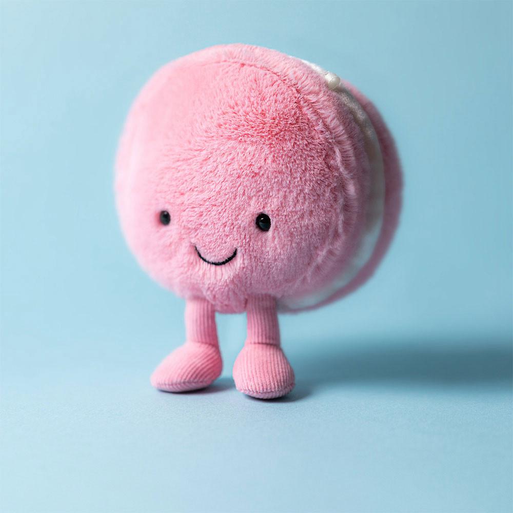 Foodies Jellycat Amuseables Mia Macaron 12cm x 10cm x 5cm Rosas  Costa Rica |  83619-NKHQ