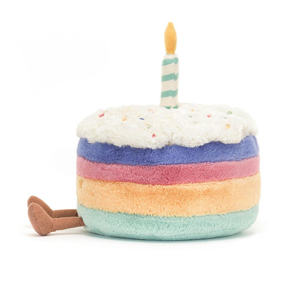 Foodies Jellycat Amuseables Rainbow Birthday Cake 26cm x 21cm x 21cm Azules  Costa Rica |  29137-GDJC