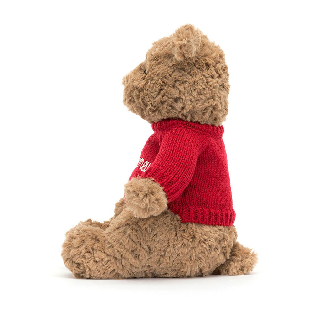 Jerséis Jellycat Bartholomew Bear with Personalised Jumper 26cm x 12cm x 8cm Marrones  Costa Rica |  87936-SDPB