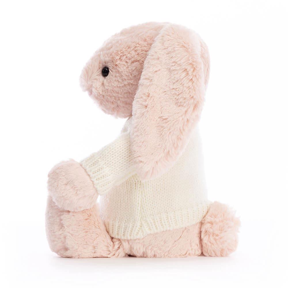Jerséis Jellycat Bashful Blush Bunny with Personalised Cream Jumper 31cm x 12cm x 9cm Rosas  Costa Rica |  72654-KWBS