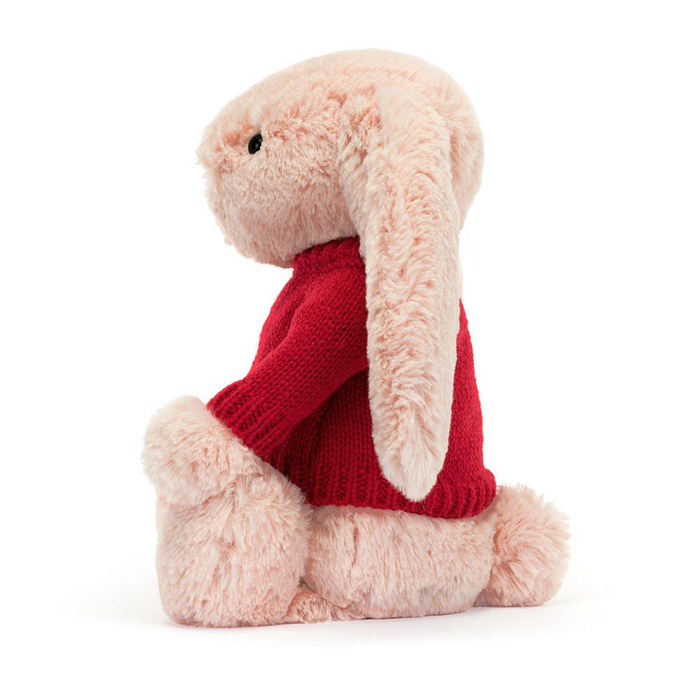Jerséis Jellycat Bashful Blush Bunny with Personalised Jumper 31cm x 12cm x 9cm Rosas  Costa Rica |  28417-GNOY