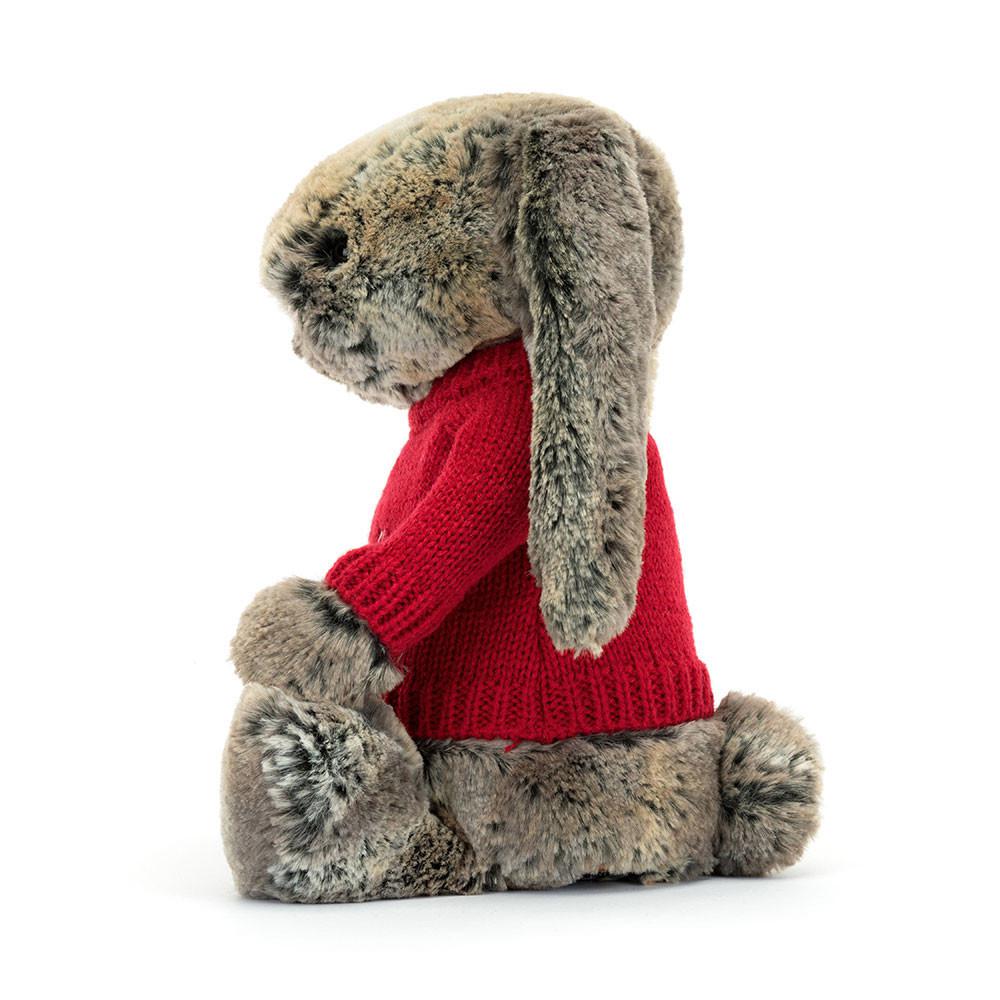 Jerséis Jellycat Bashful Cottontail Bunny with Personalised Jumper 31cm x 12cm x 9cm Marrones  Costa Rica |  20516-XWTU