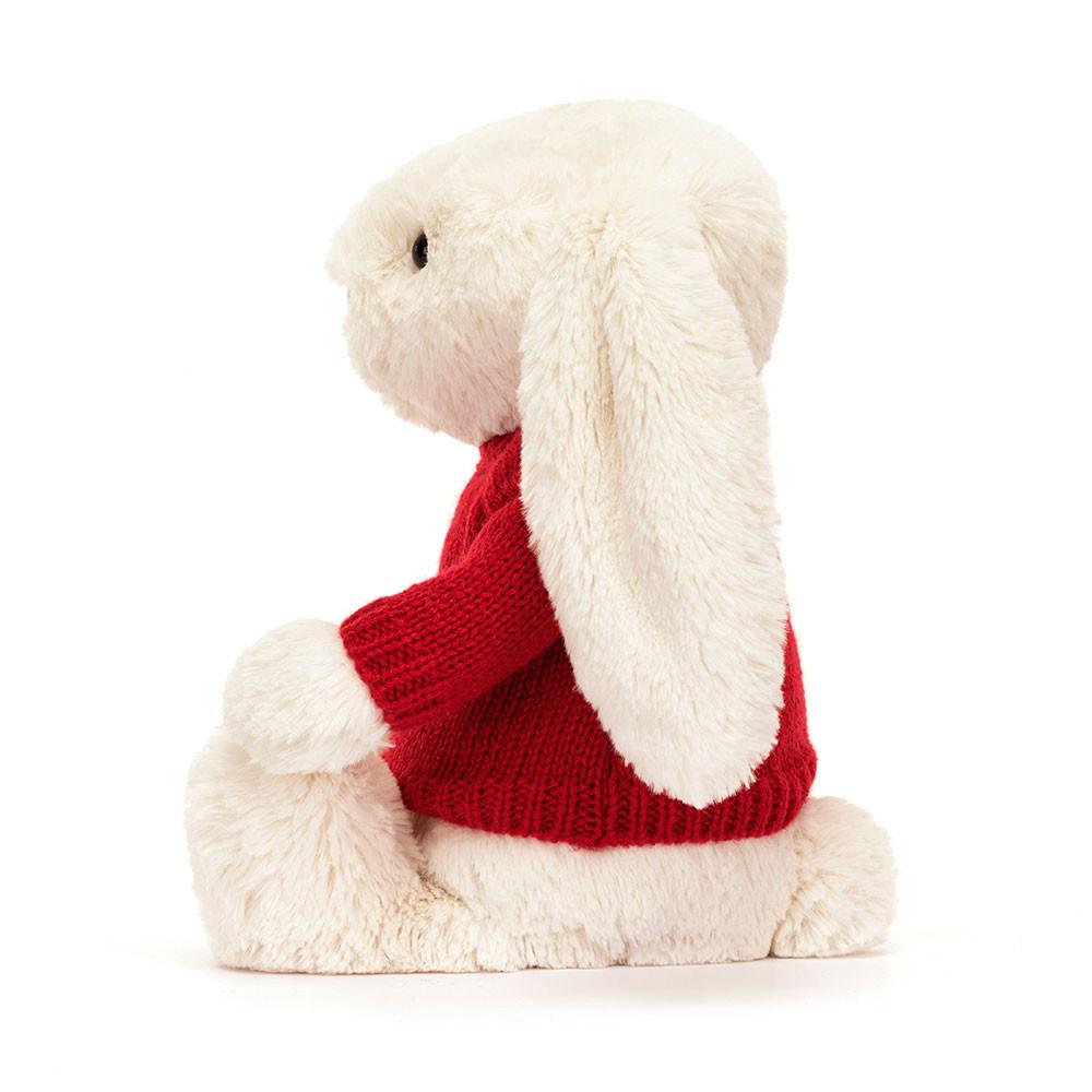 Jerséis Jellycat Bashful Cream Bunny with Personalised Jumper 31cm x 12cm x 9cm Blancas  Costa Rica |  76328-QVBE