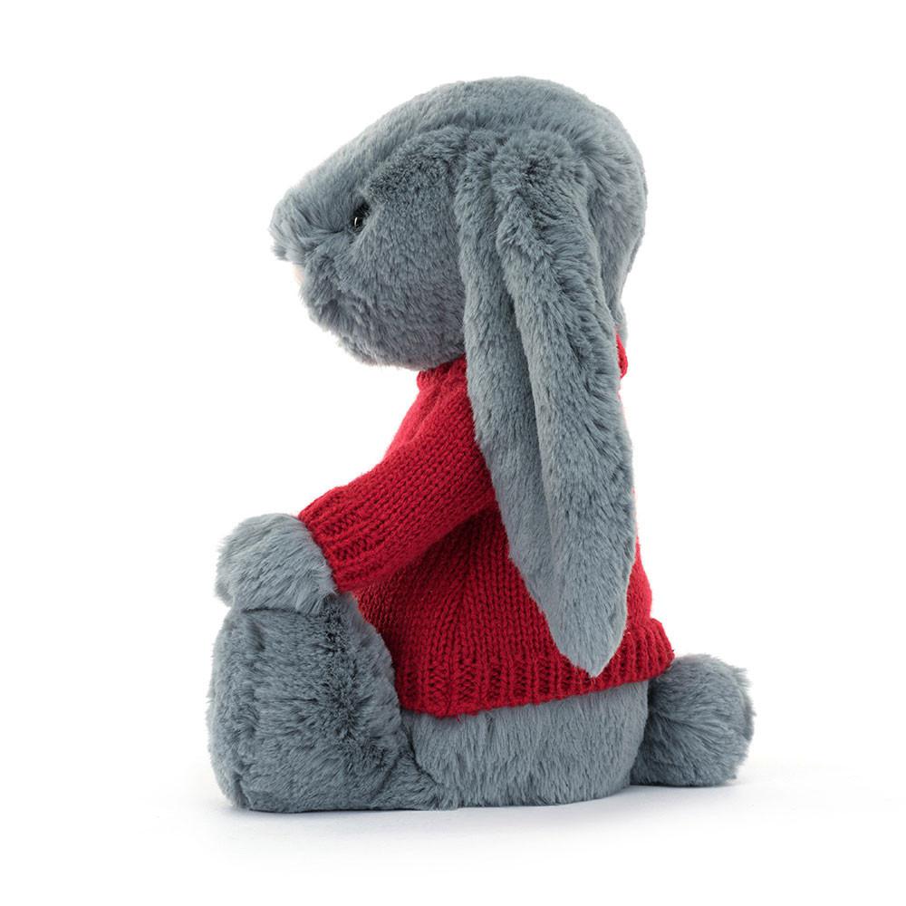 Jerséis Jellycat Bashful Dusky Bunny with Personalised Jumper 31cm x 12cm x 9cm Azules  Costa Rica |  28364-HXTF