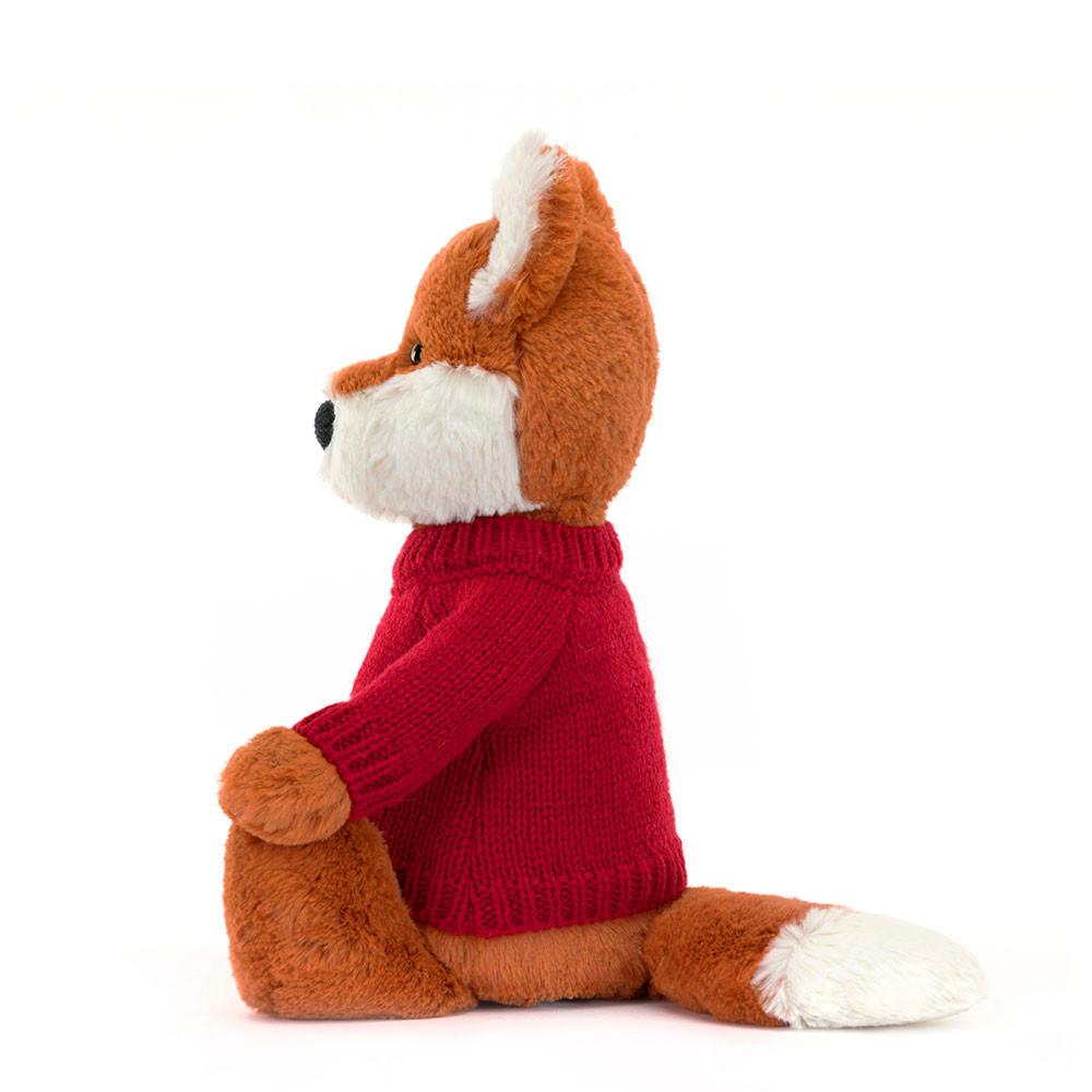 Jerséis Jellycat Bashful Fox Cub with Personalised Jumper 31cm x 12cm x 9cm Naranjas  Costa Rica |  92571-KVOR