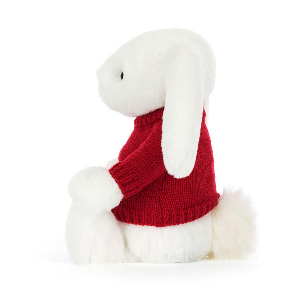 Jerséis Jellycat Bashful Luxe Bunny Luna with Personalised Jumper 31cm x 12cm x 9cm Blancas  Costa Rica |  24701-XGYC