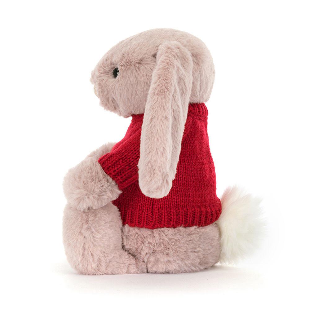 Jerséis Jellycat Bashful Luxe Bunny Rosa with Personalised Jumper 31cm x 12cm x 9cm Rosas  Costa Rica |  75680-YNDR