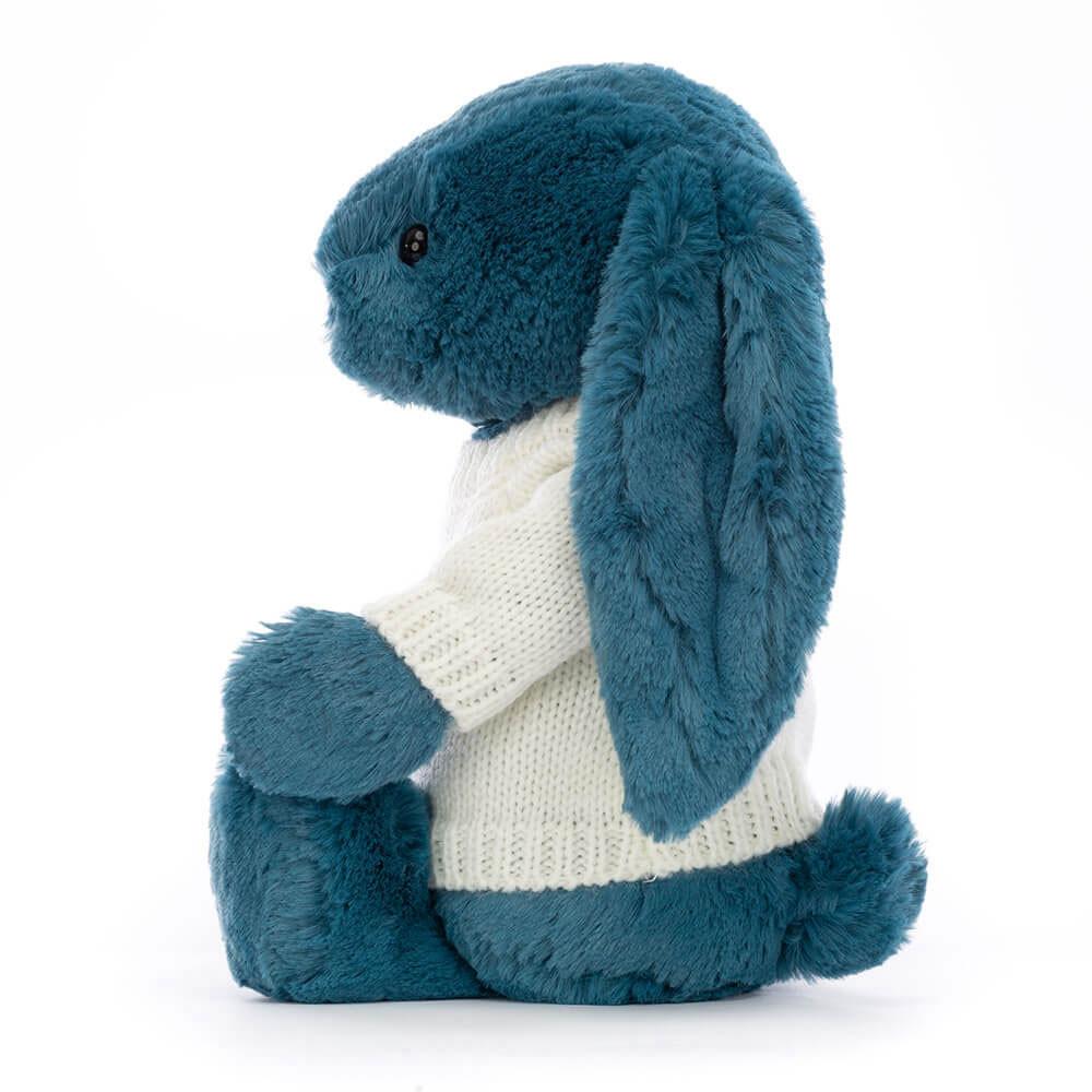 Jerséis Jellycat Bashful Mineral Bunny with Personalised Cream Jumper 31cm x 12cm x 9cm Azules  Costa Rica |  80562-TFVX