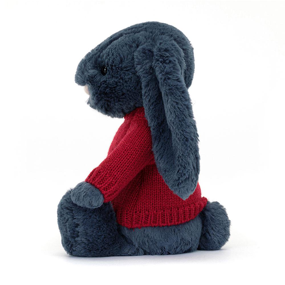 Jerséis Jellycat Bashful Navy Bunny with Personalised Jumper 31cm x 12cm x 9cm Azules  Costa Rica |  73680-XGPN