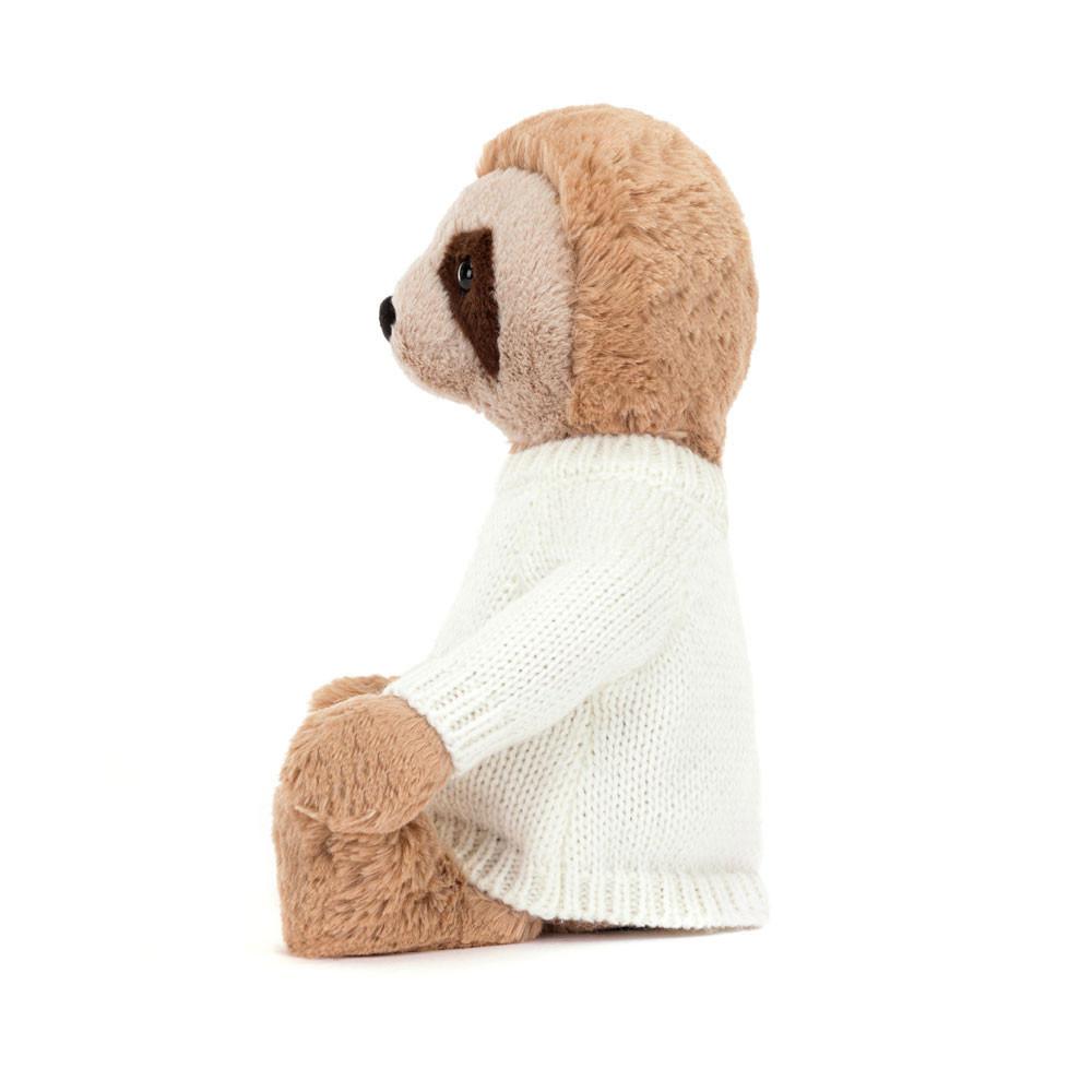Jerséis Jellycat Bashful Sloth with Personalised Cream Jumper 28cm x 10cm x 7cm Beige  Costa Rica |  72931-SVYA