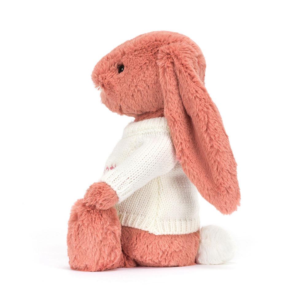 Jerséis Jellycat Bashful Sorrel Bunny with Personalised Cream Jumper 31cm x 12cm x 9cm Naranjas  Costa Rica |  58469-XFUW