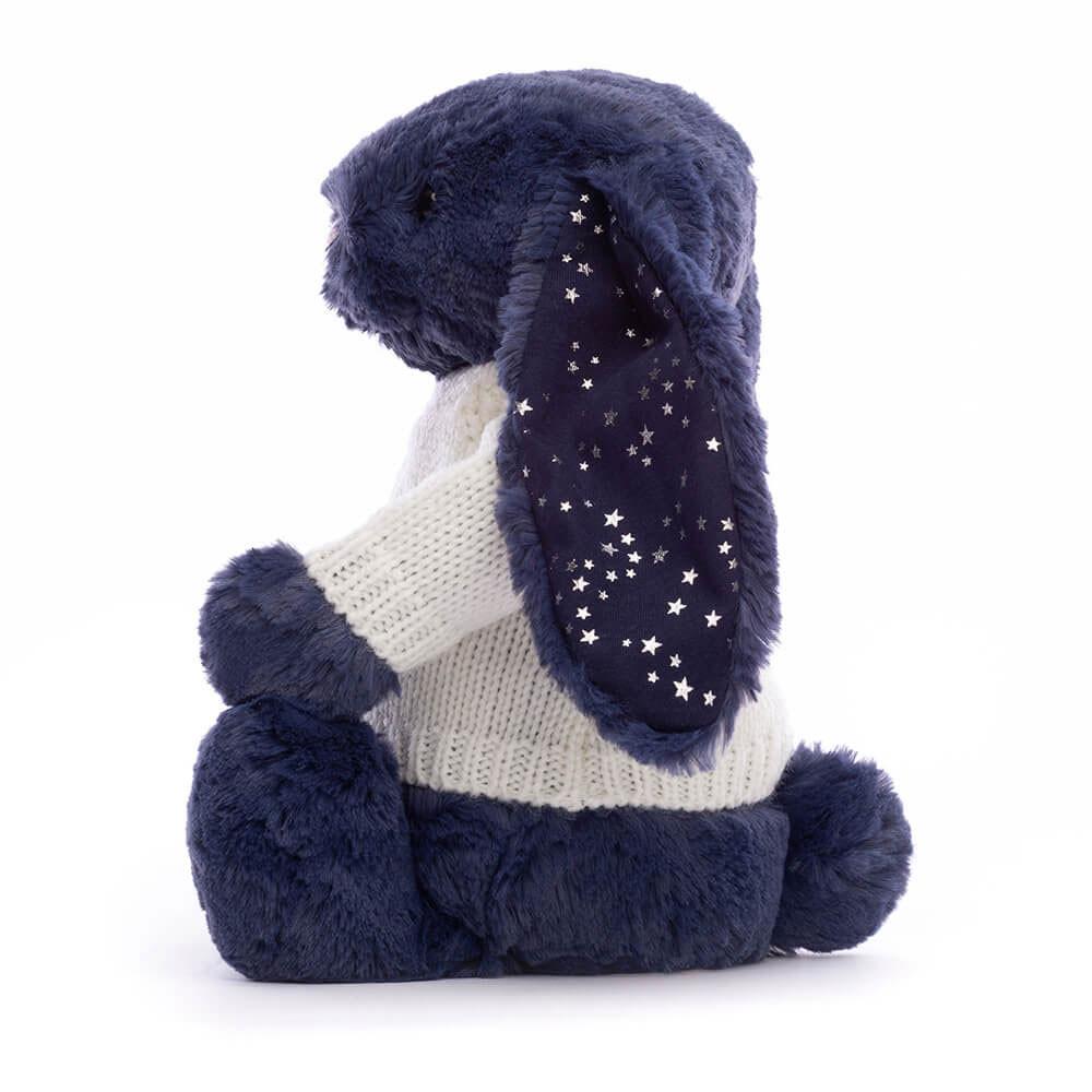 Jerséis Jellycat Bashful Stardust Bunny with Personalised Cream Jumper 31cm x 12cm x 9cm Azules  Costa Rica |  18543-PSMJ
