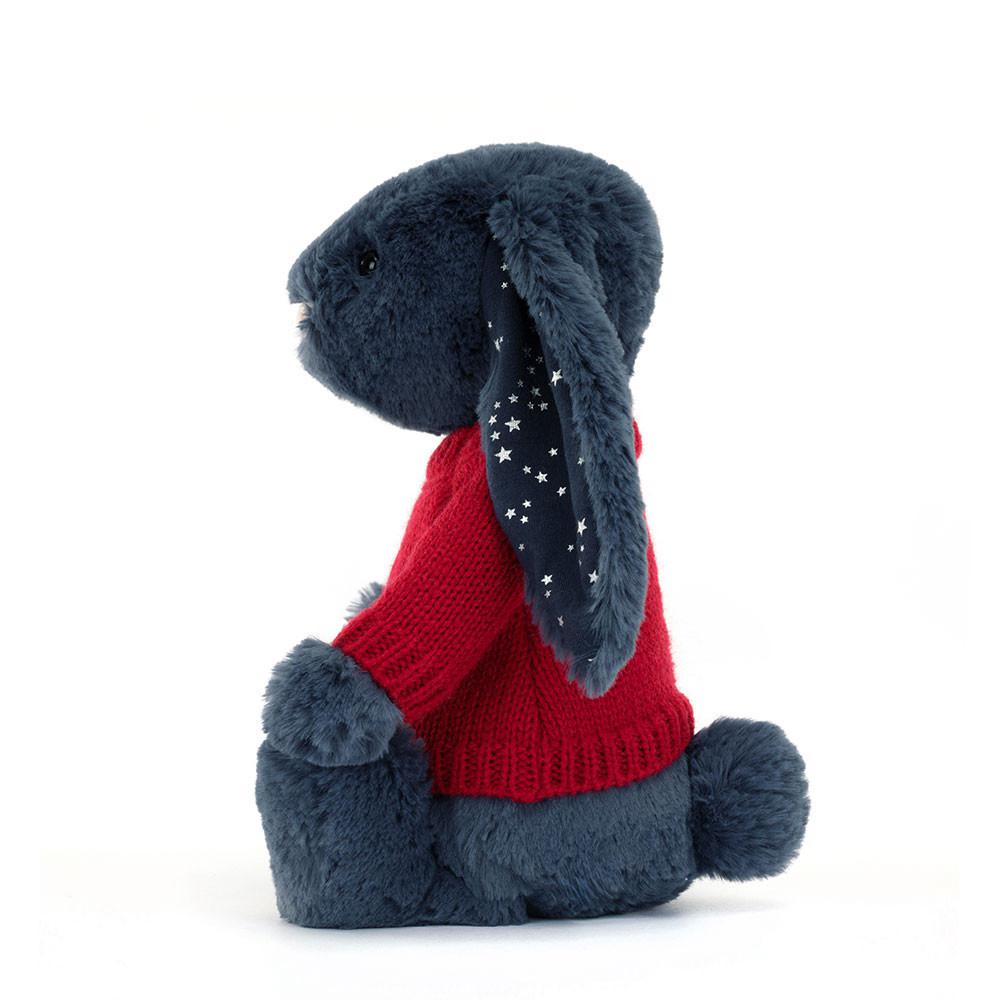 Jerséis Jellycat Bashful Stardust Bunny with Personalised Jumper 31cm x 12cm x 9cm Azules  Costa Rica |  84296-XBOF