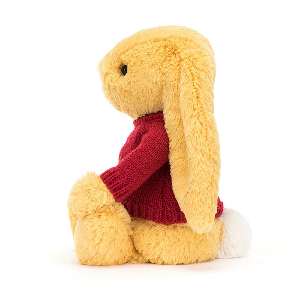 Jerséis Jellycat Bashful Sunshine Bunny with Personalised Jumper 31cm x 12cm x 9cm Amarillo  Costa Rica |  85201-MAYD