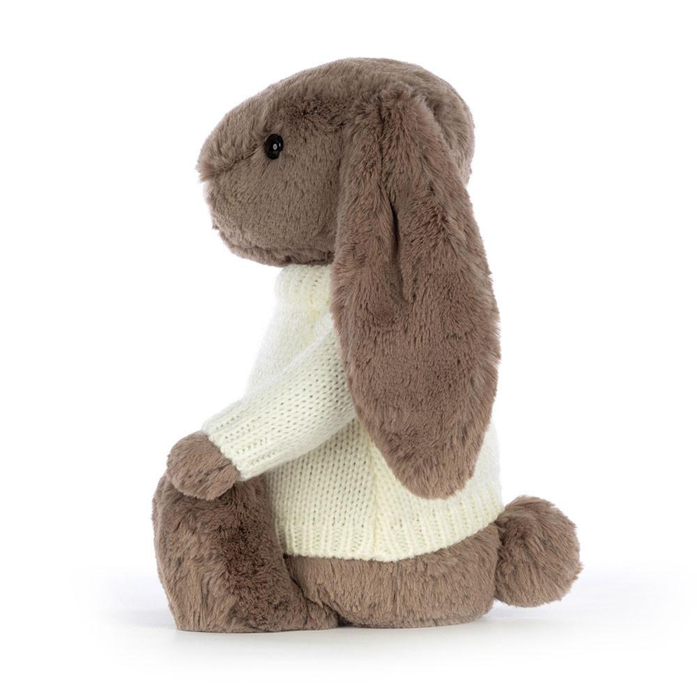 Jerséis Jellycat Bashful Truffle Bunny with Personalised Cream Jumper 31cm x 12cm x 9cm Marrones  Costa Rica |  29187-OJSM