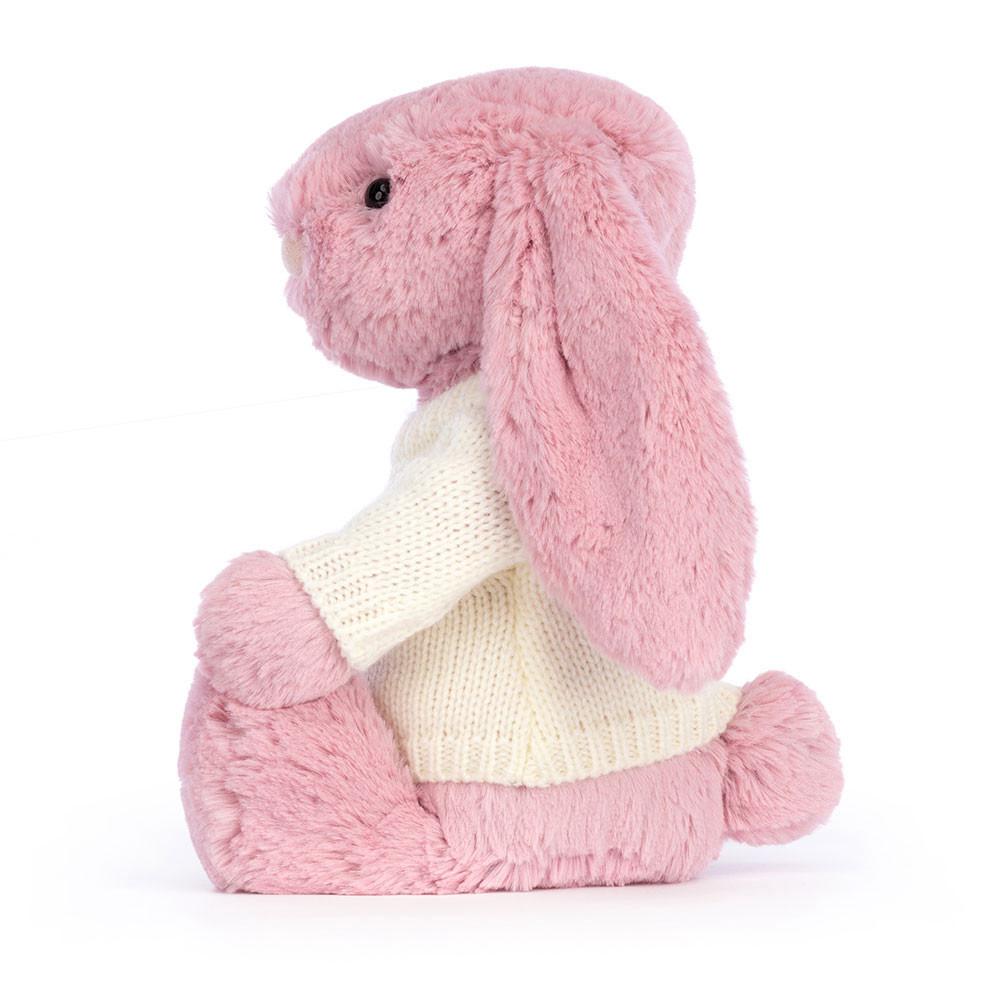 Jerséis Jellycat Bashful Tulip Bunny with Personalised Cream Jumper 31cm x 12cm x 9cm Rosas  Costa Rica |  53792-LAVS