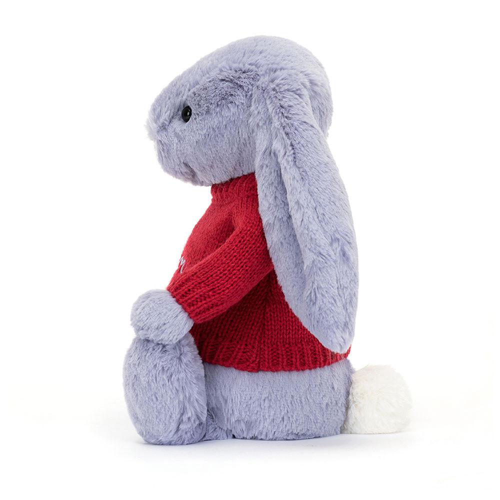 Jerséis Jellycat Bashful Viola Bunny with Personalised Jumper 31cm x 12cm x 9cm Moradas  Costa Rica |  95134-LWYV