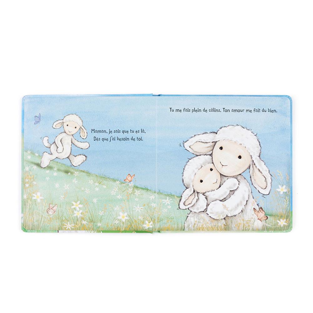 Juegos De Libros Y Juguetes Jellycat Agneau Timide Et Sa Maman Livre and Bashful Lamb Medium Blancas  Costa Rica |  52869-TSFU