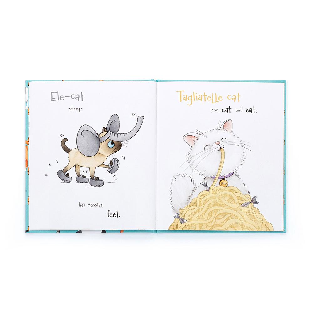 Juegos De Libros Y Juguetes Jellycat All Kinds of Cats Book and Jellycat Jack Medium Negras  Costa Rica |  86521-GJZU