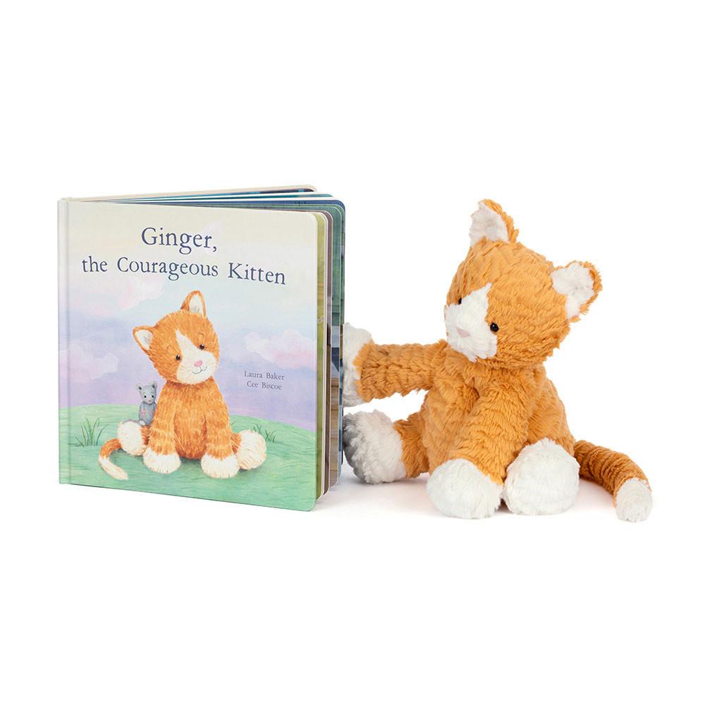 Juegos De Libros Y Juguetes Jellycat Ginger, the Courageous Kitten Book and Fuddlewuddle Ginger Cat Naranjas  Costa Rica |  14280-EQKU