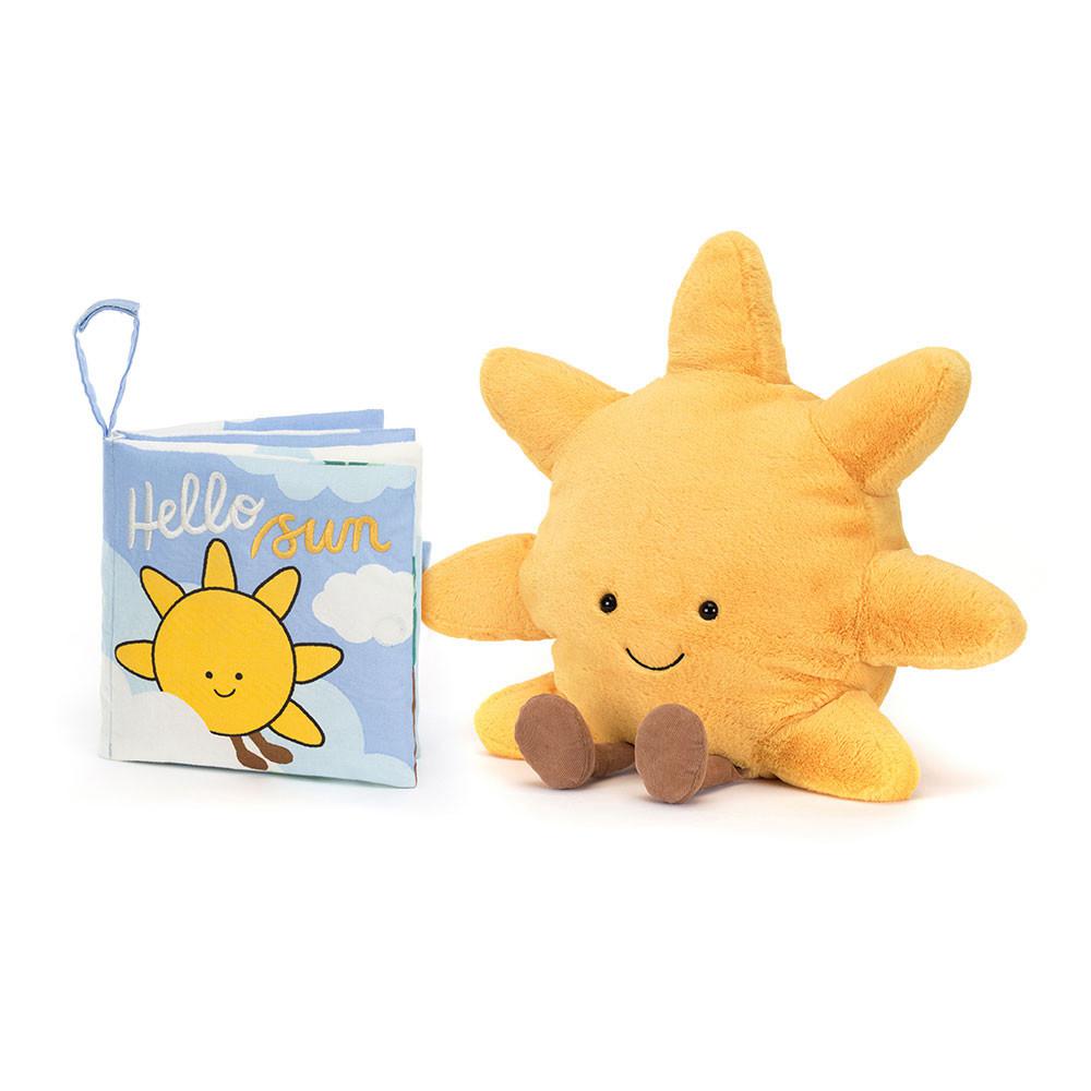 Juegos De Libros Y Juguetes Jellycat Hello Sun Fabric Book and Sun Medium Amarillo  Costa Rica |  06948-ZWDH