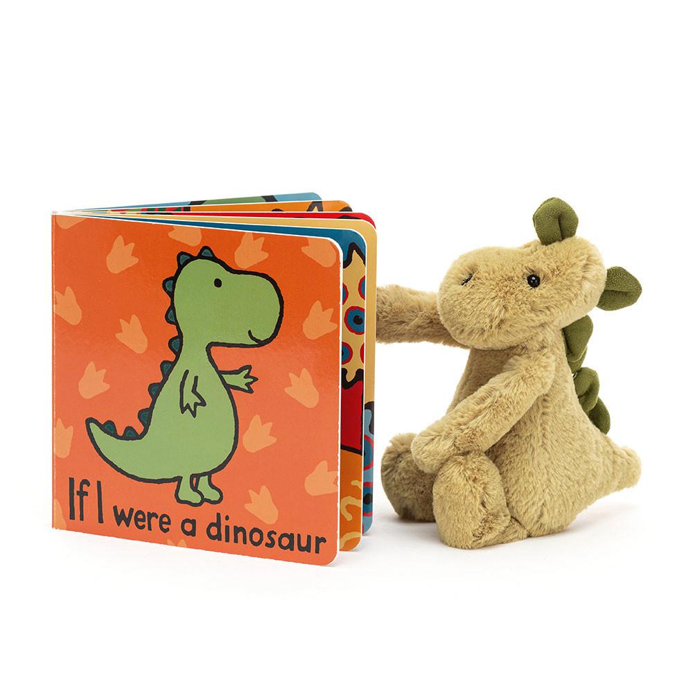 Juegos De Libros Y Juguetes Jellycat If I Were A Dinosaur Book and Bashful Dino Small Verde  Costa Rica |  14982-LNST