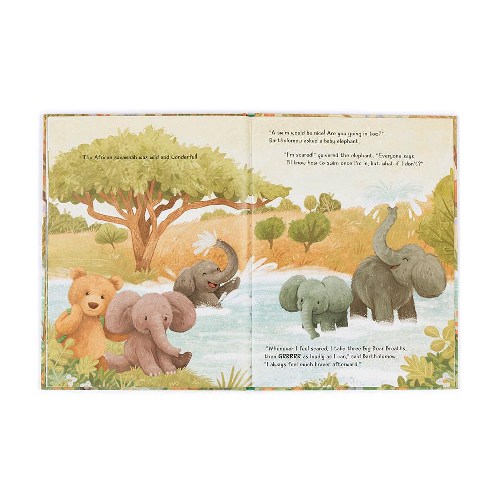 Juegos De Libros Y Juguetes Jellycat It's a Big World Bartholomew Book and Bartholomew Bear Medium Marrones  Costa Rica |  42038-YVJA