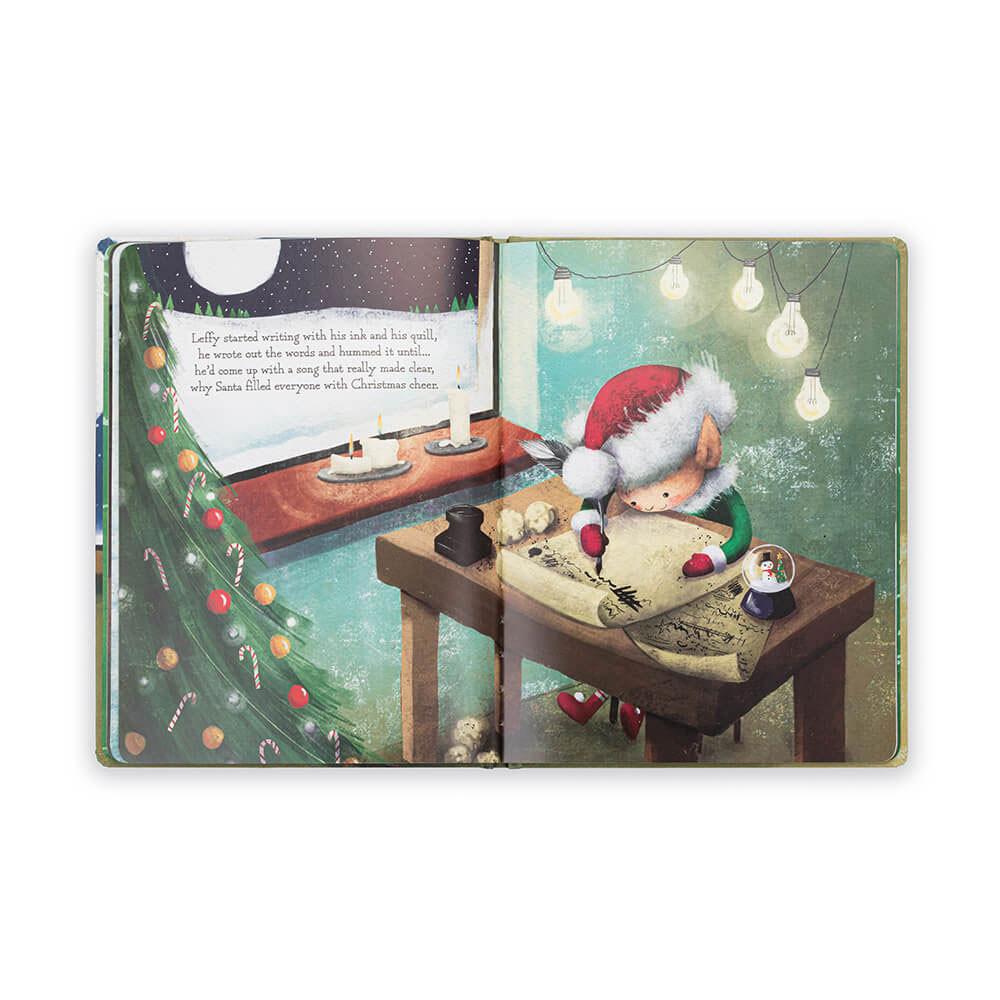 Juegos De Libros Y Juguetes Jellycat Leffy's Christmas Gift Book and Leffy Elf Medium Verde  Costa Rica |  85320-HFRE