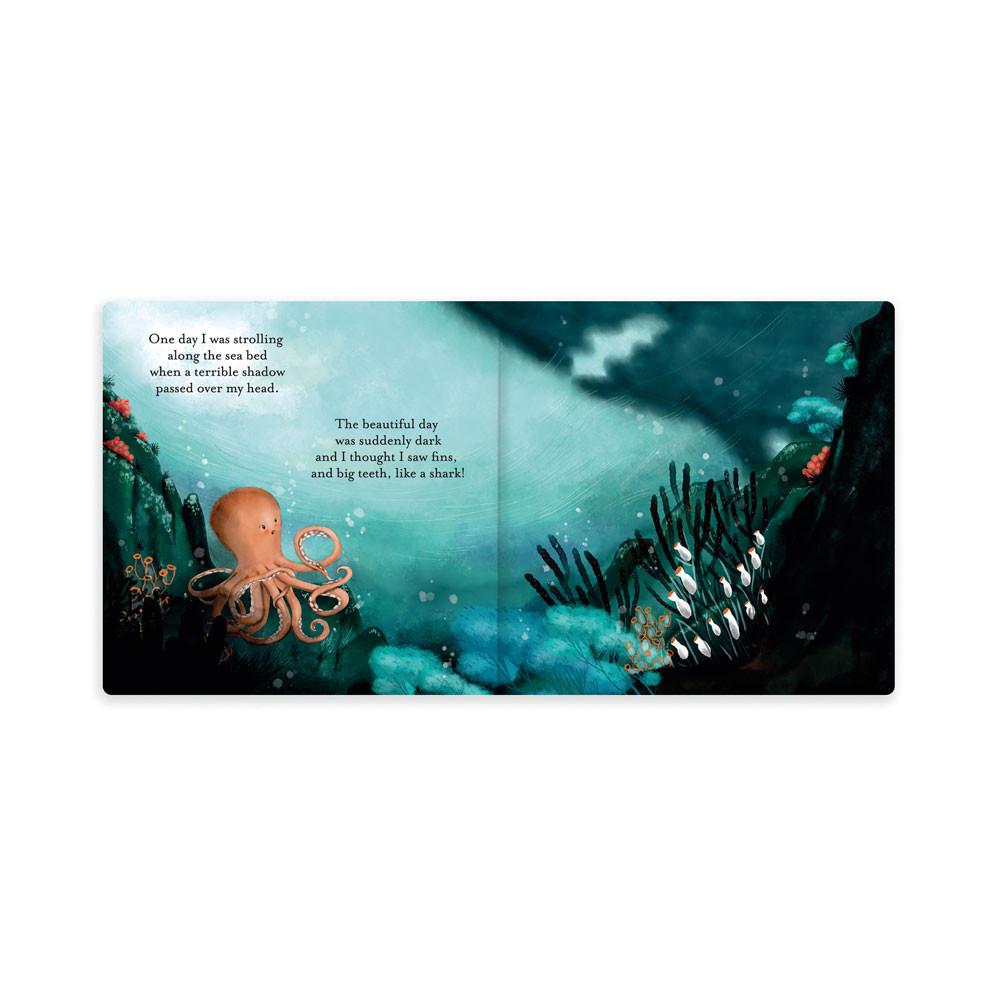 Juegos De Libros Y Juguetes Jellycat Odell, The Fearless Octopus Book 23cm x 23cm x 2cm Naranjas  Costa Rica |  53102-JBCD