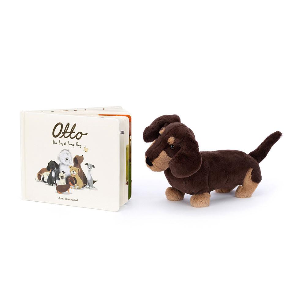 Juegos De Libros Y Juguetes Jellycat Otto the Loyal Long Dog Book and Otto Sausage Dog Medium Marrones  Costa Rica |  81529-TBCL