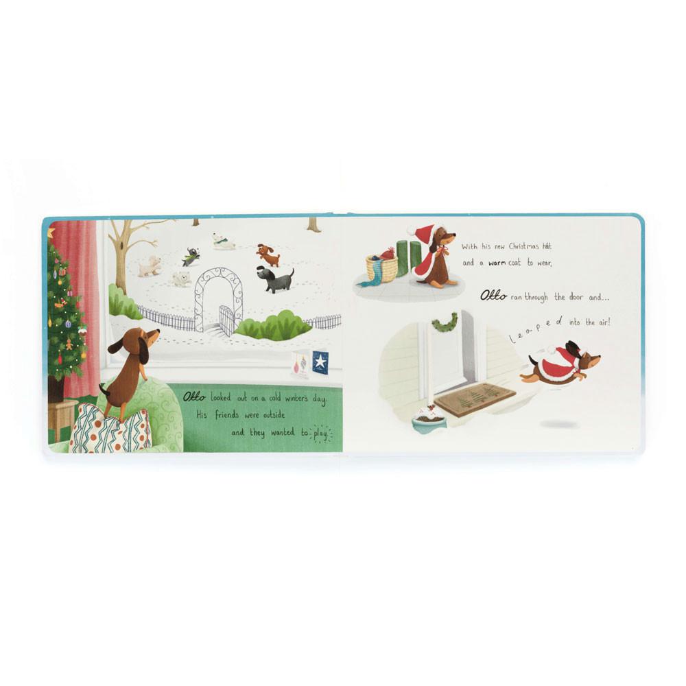 Juegos De Libros Y Juguetes Jellycat Otto's Snowy Christmas Book and Winter Warmer Otto Sausage Dog Marrones  Costa Rica |  92730-XMDA