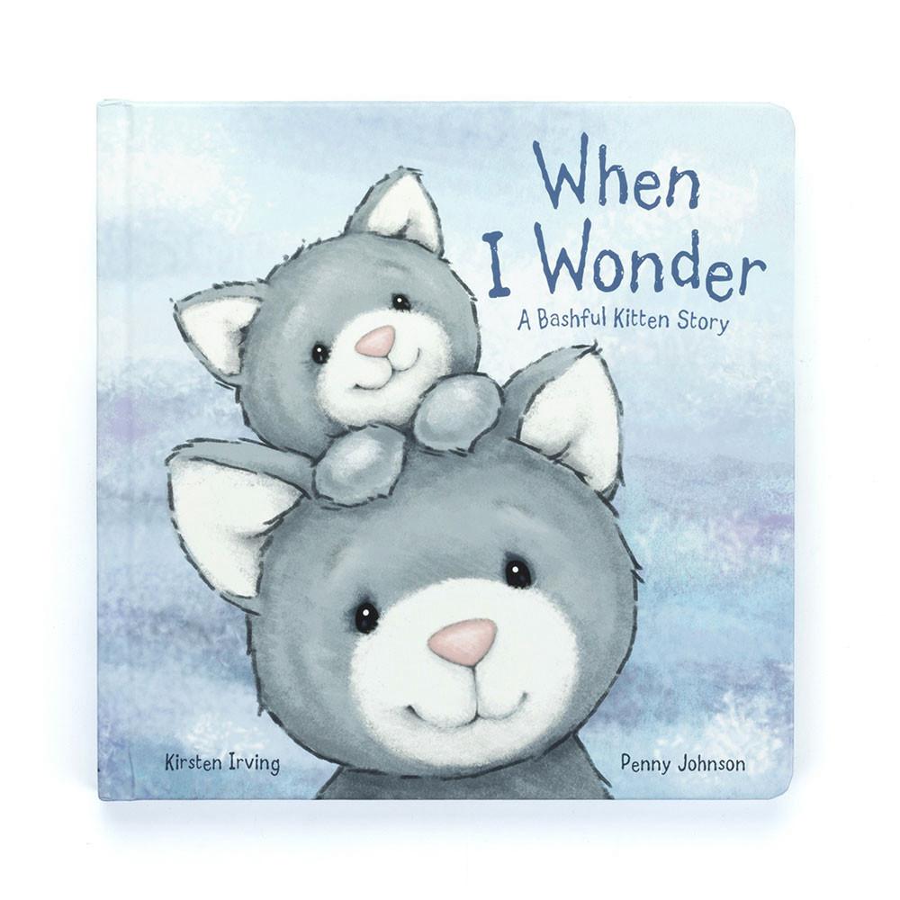 Juegos De Libros Y Juguetes Jellycat When I Wonder Book and Bashful Kitty Medium Gris  Costa Rica |  49185-JGXN