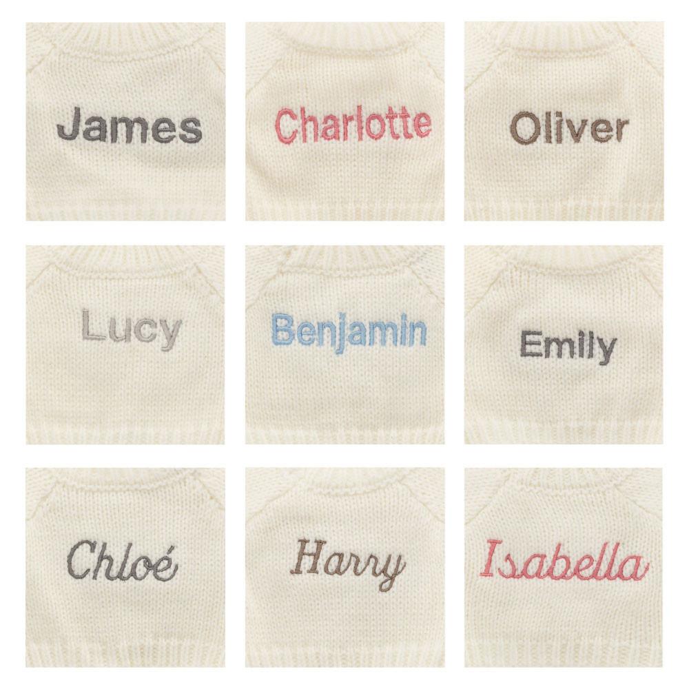 Juguetes Del Bebé Jellycat Bartholomew Bear with Personalised Cream Jumper 26cm x 12cm x 8cm Marrones  Costa Rica |  52419-GTWD
