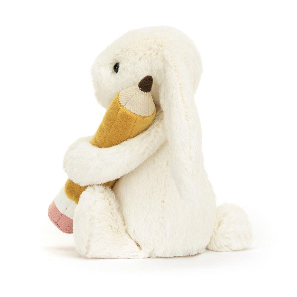 Juguetes Del Bebé Jellycat Bashful Bunny with Pencil 18cm x 9cm x 8cm Blancas  Costa Rica |  80496-ARNH