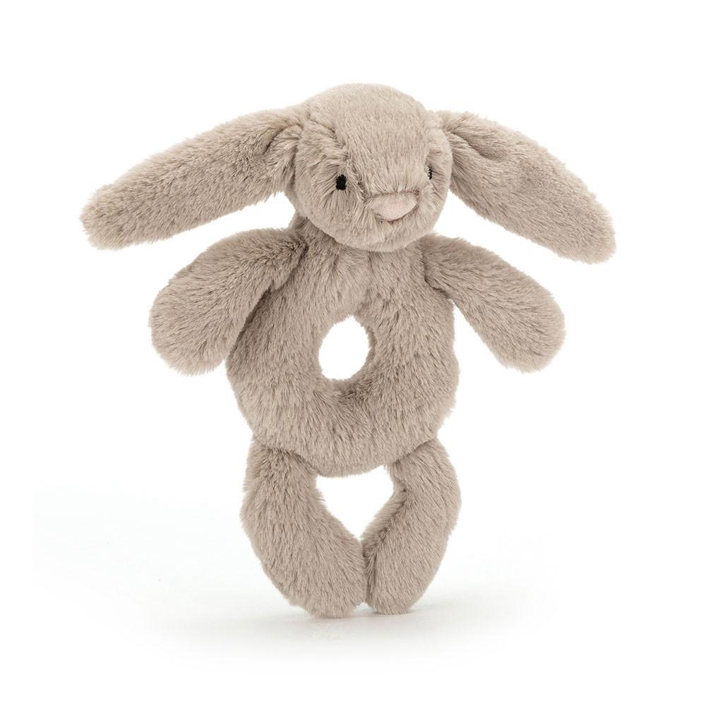 Juguetes Del Bebé Jellycat Bashful Bunny Ring Rattle 18cm x 8cm x 2cm Beige  Costa Rica |  48370-AHBT