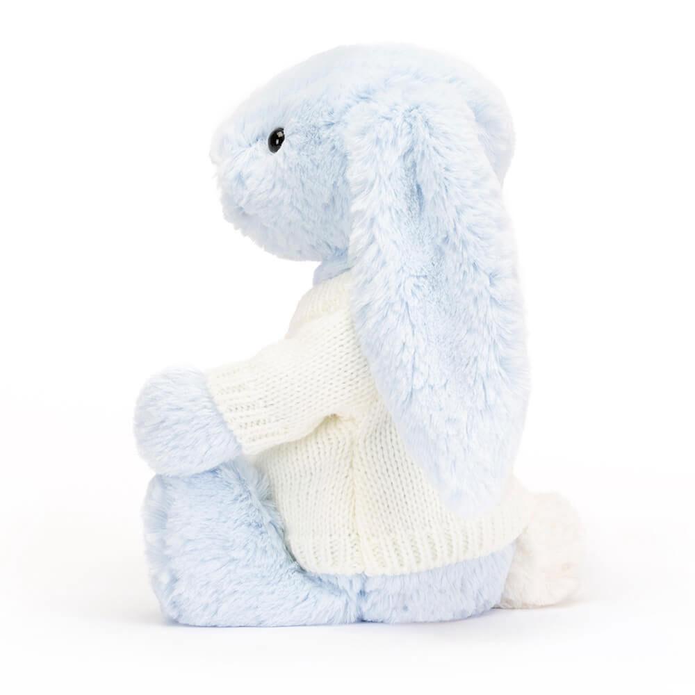Juguetes Del Bebé Jellycat Bashful Bunny with Personalised Cream Jumper 31cm x 12cm x 9cm Azules  Costa Rica |  05938-JVTO
