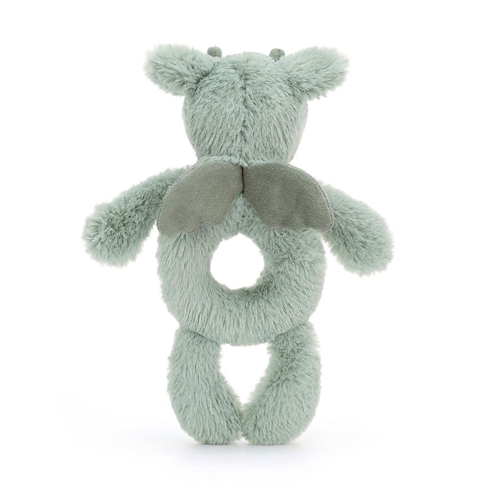 Juguetes Del Bebé Jellycat Bashful Dragon Ring Rattle 18cm x 8cm x 2cm Verde  Costa Rica |  25064-NGZP