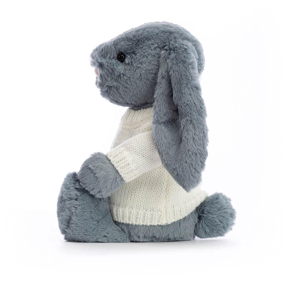 Juguetes Del Bebé Jellycat Bashful Dusky Bunny with Personalised Cream Jumper 31cm x 12cm x 9cm Azules  Costa Rica |  61294-XESN