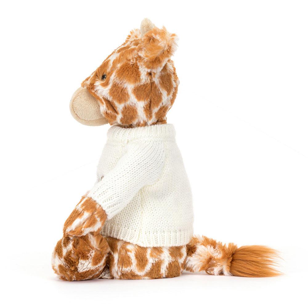 Juguetes Del Bebé Jellycat Bashful Giraffe with Personalised Cream Jumper 31cm x 12cm x 9cm Naranjas  Costa Rica |  08461-GFCV