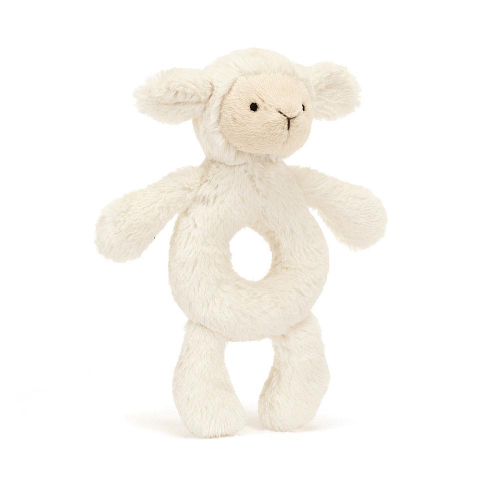 Juguetes Del Bebé Jellycat Bashful Lamb Ring Rattle 18cm x 8cm x 2cm Blancas  Costa Rica |  62907-NUER