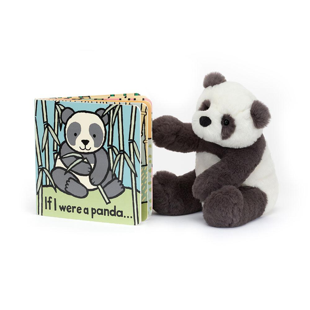 Juguetes Del Bebé Jellycat If I Were A Panda Book and Harry Panda Cub Small Negras  Costa Rica |  60318-TMIK