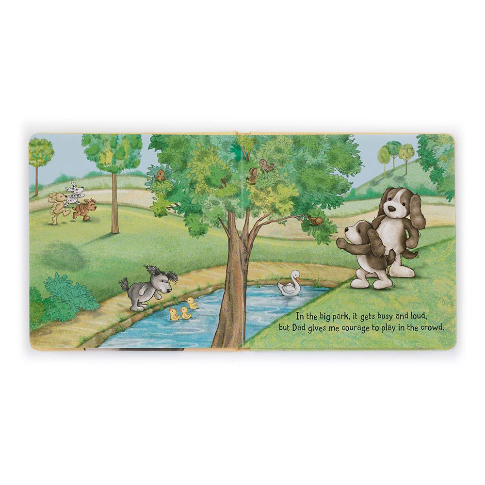 Juguetes Del Bebé Jellycat My Dad and Me Book and Bashful Fudge Puppy Medium Marrones  Costa Rica |  30947-AHKZ