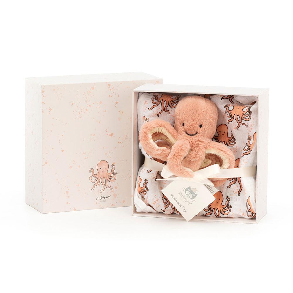 Juguetes Del Bebé Jellycat Odell Octopus Gift Set 18cm x 18cm x 8cm Naranjas  Costa Rica |  59148-LAUD